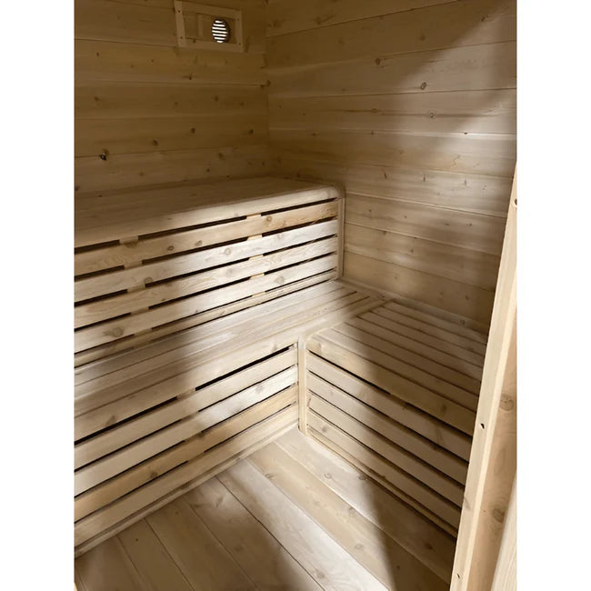 True North Canadian Made Quattro 4-5 Person Outdoor Traditional Cube Sauna