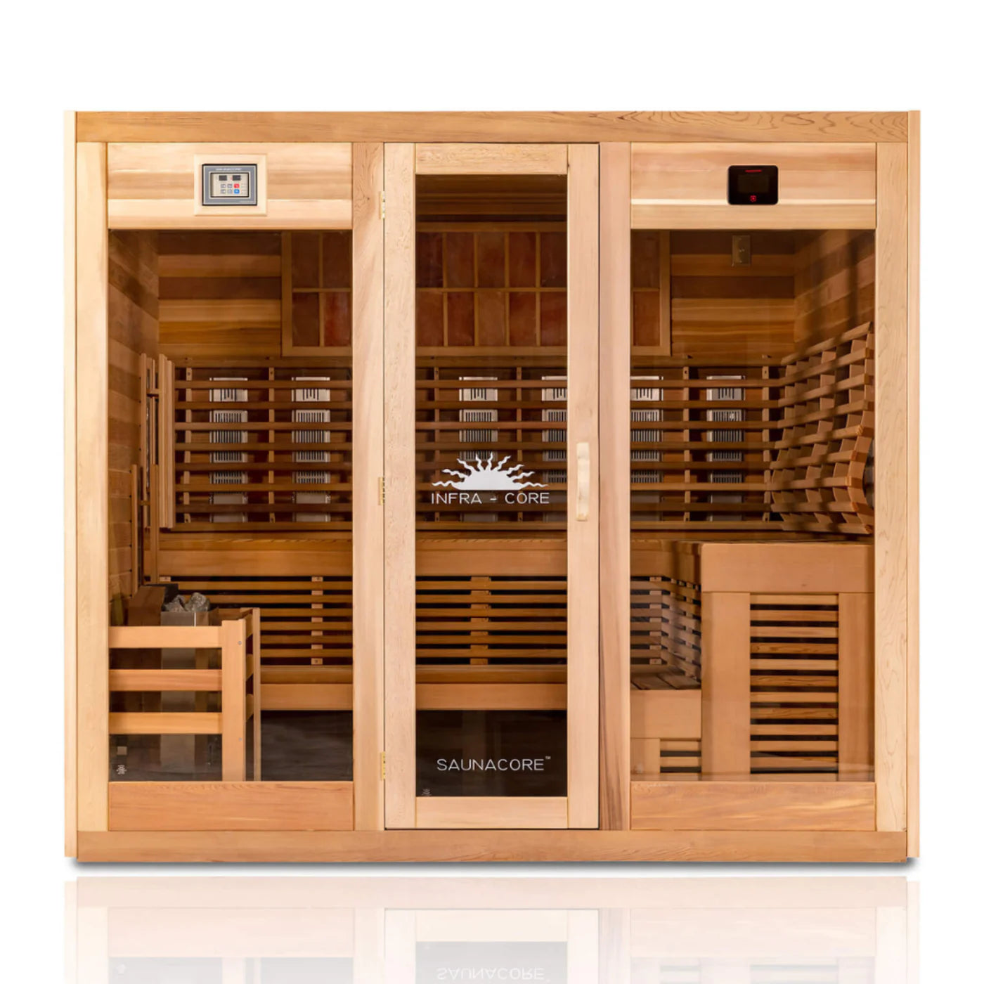 Saunacore Sauna SaunaCore Infrared Infra-core Premium Dual Sauna