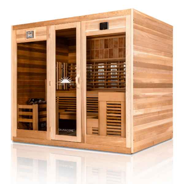 Saunacore Sauna SaunaCore Infrared Infra-core Premium Dual Sauna