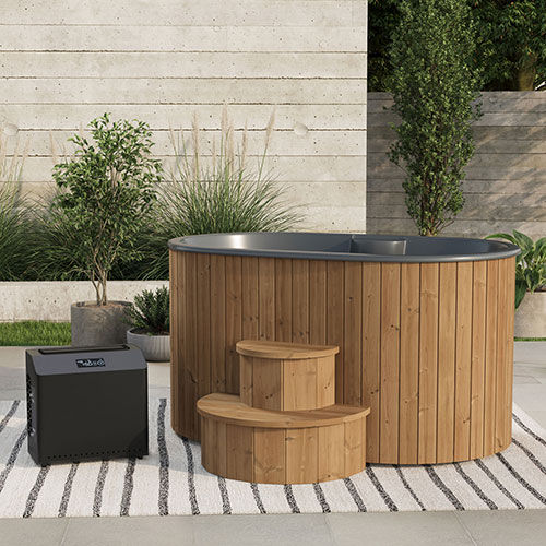 SaunaLife Cold plunge SaunaLife 2-Person Thermo-Pine Cold/Hot Plunge Tub - Model S2N