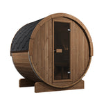 SaunaLife Sauna Natural SaunaLife Model E6 3 Person Barrel Sauna