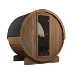 SaunaLife Sauna Natural SaunaLife Model E6W 3 Person Sauna Barrel-Window