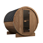 SaunaLife Sauna Natural SaunaLife Model E8 6 Person Barrel Sauna