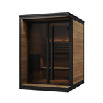 SaunaLife Sauna Natural SaunaLife Model GL4 4 Person Garden Luxury Series Outdoor Sauna Kit