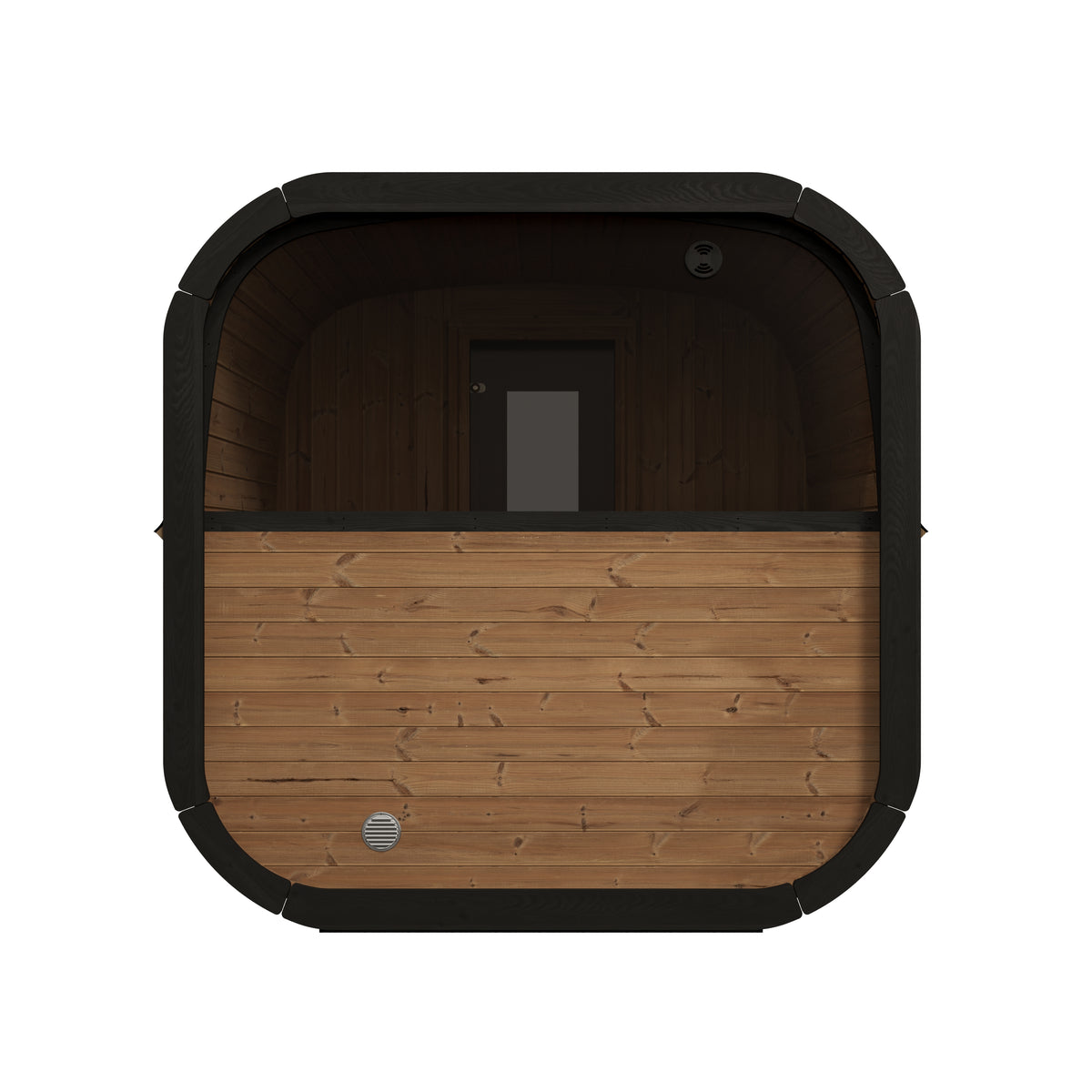 SaunaLife Sauna SaunaLife Model CL12GCP 8 Person Cube Series Luxury Outdoor Sauna Kit with Changeroom
