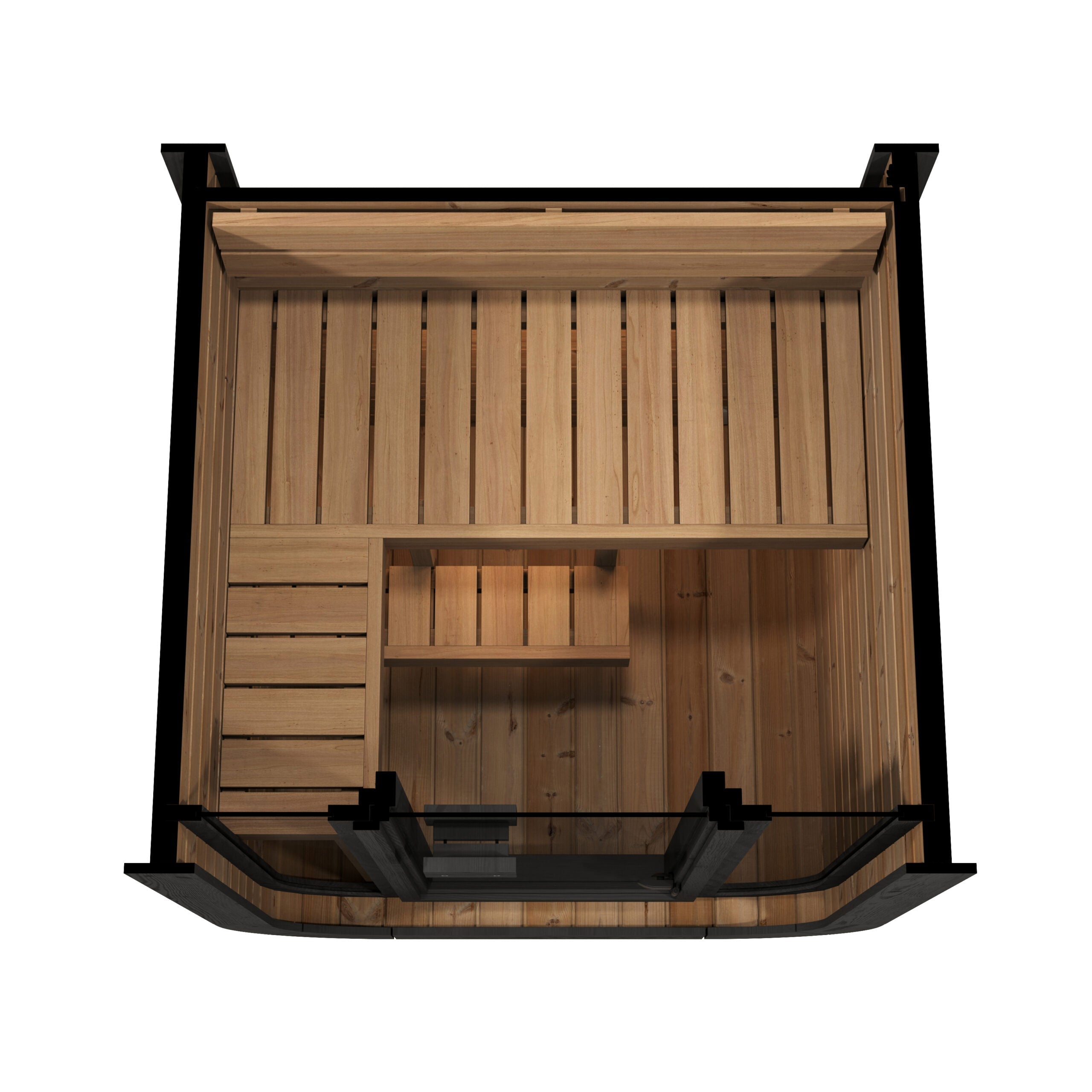 SaunaLife Sauna SaunaLife Model CL3G 1-2 Person Cube Series Outdoor Sauna Kit