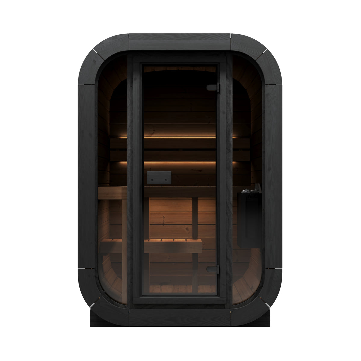 SaunaLife Sauna SaunaLife Model CL3G 1-2 Person Cube Series Outdoor Sauna Kit