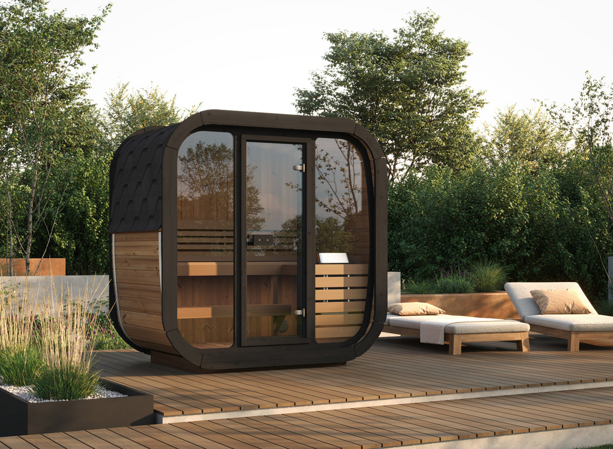SaunaLife Sauna SaunaLife Model CL4G 3 Person Cube Series Outdoor Sauna Kit