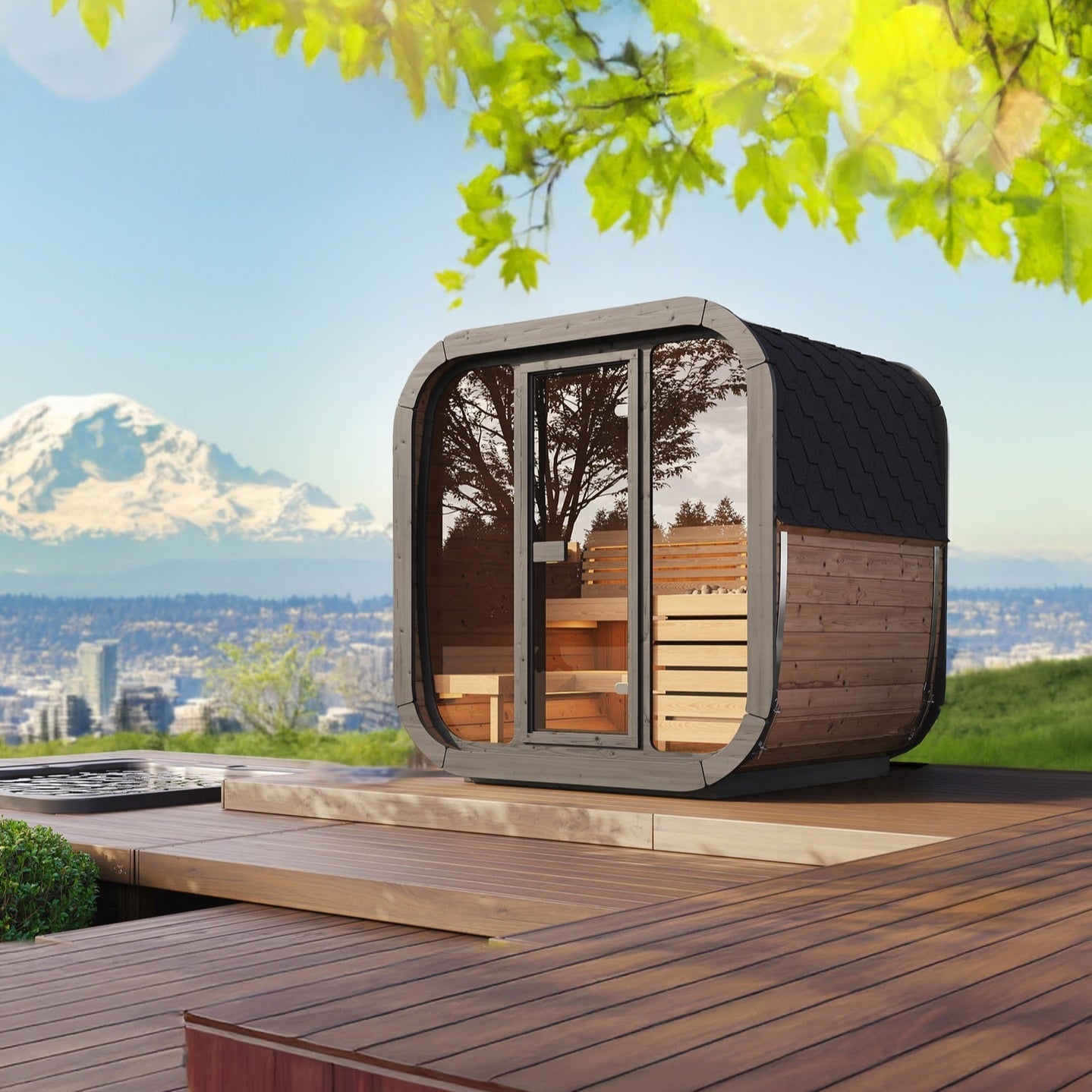 SaunaLife Model CL5G Outdoor Sauna Kit - Premium Saunas