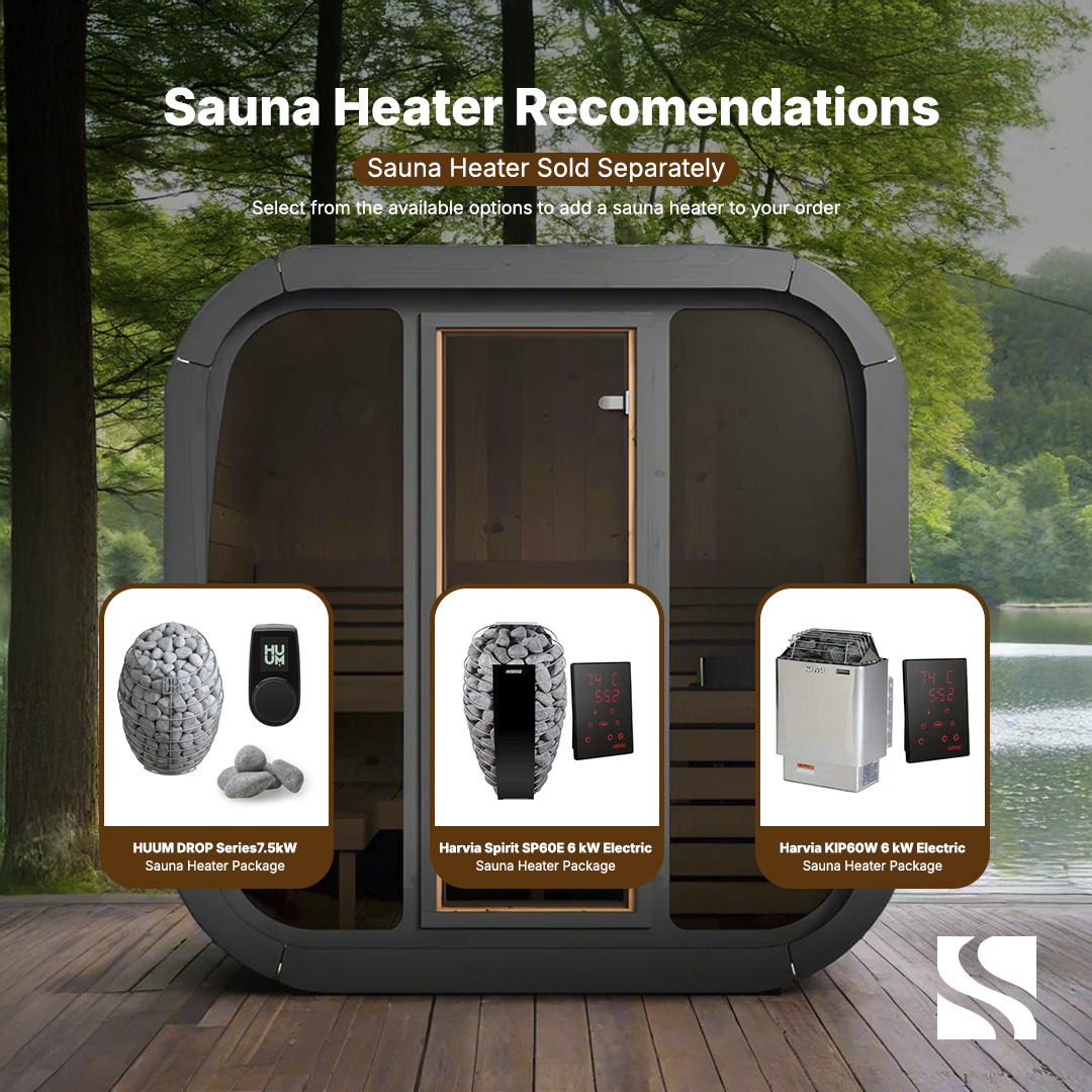 SaunaLife Model CL5G Outdoor Sauna Kit - Premium Saunas