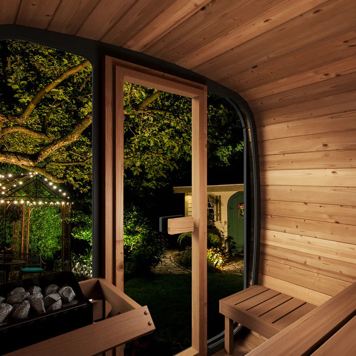SaunaLife Sauna SaunaLife Model CL5G 4 Person Cube Series Outdoor Sauna Kit