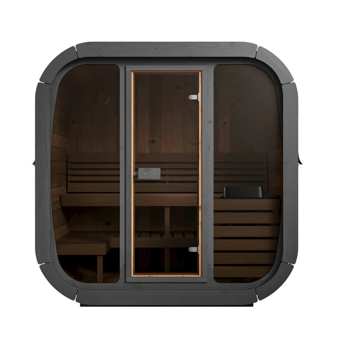 SaunaLife Sauna SaunaLife Model CL5G 4 Person Cube Series Outdoor Sauna Kit