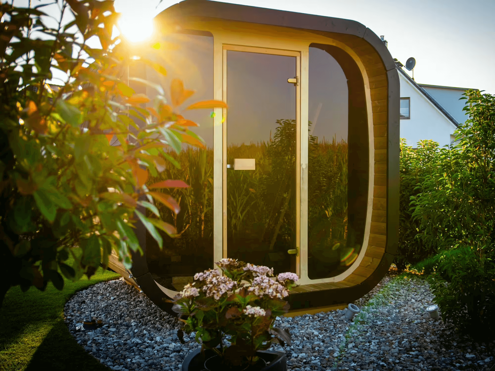 SaunaLife Sauna SaunaLife Model CL7G 6 Person Cube Series Outdoor Sauna Kit