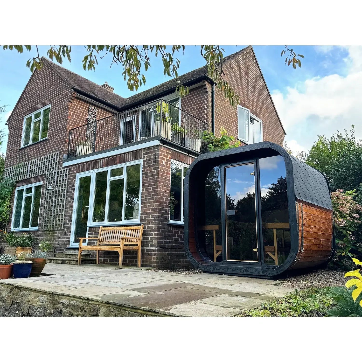 SaunaLife Sauna SaunaLife Model CL7G 6 Person Cube Series Outdoor Sauna Kit