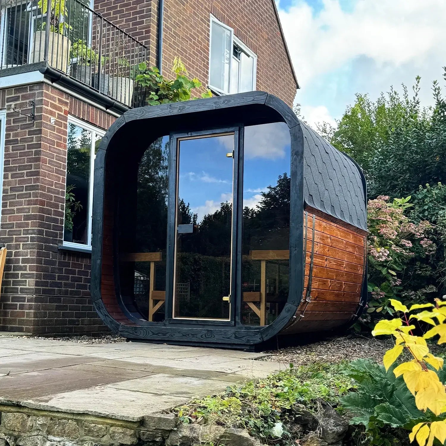 SaunaLife Sauna SaunaLife Model CL7G 6 Person Cube Series Outdoor Sauna Kit