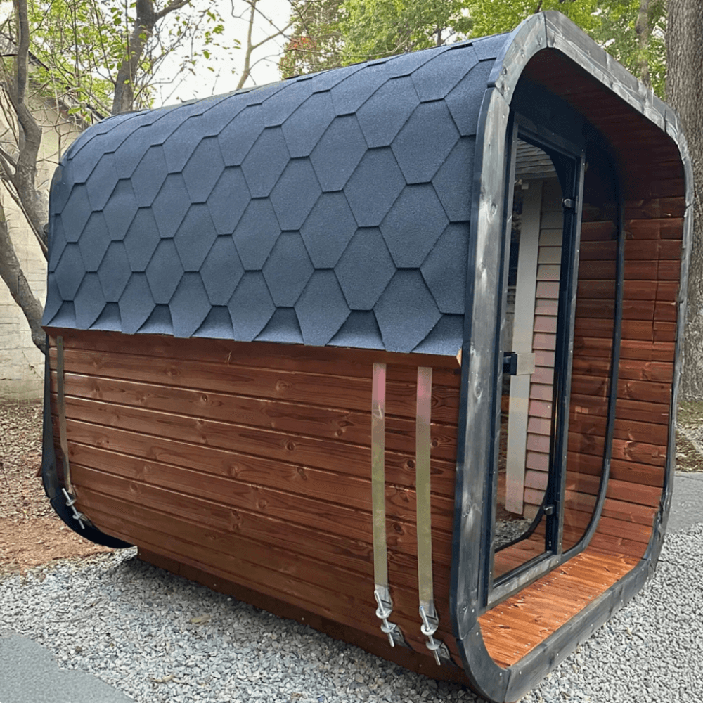 SaunaLife Sauna SaunaLife Model CL7G 6 Person Cube Series Outdoor Sauna Kit