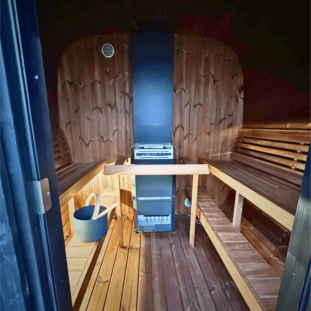 SaunaLife Sauna SaunaLife Model CL7G 6 Person Cube Series Outdoor Sauna Kit