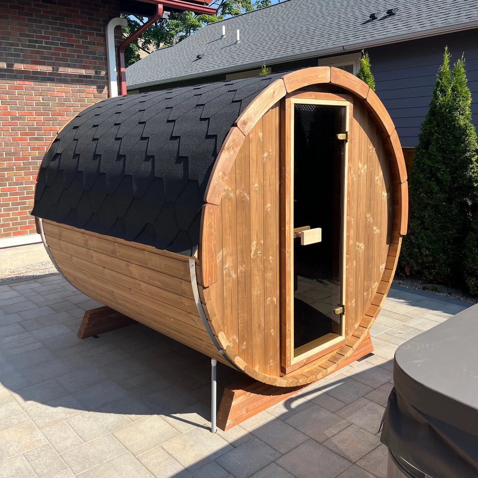 SaunaLife Sauna SaunaLife Model E6 3 Person Barrel Sauna