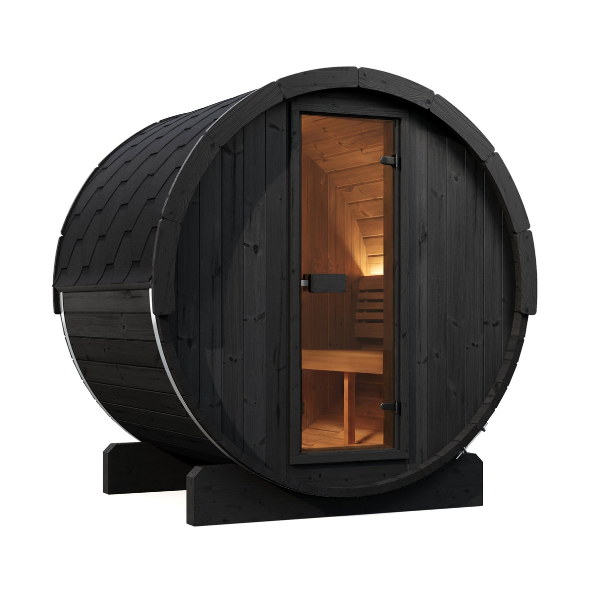 SaunaLife Sauna SaunaLife Model E6 3 Person Barrel Sauna