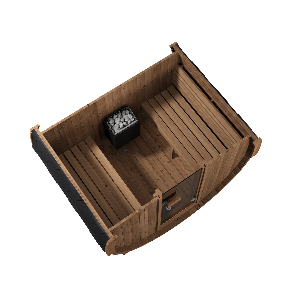 SaunaLife Sauna SaunaLife Model E6 3 Person Barrel Sauna