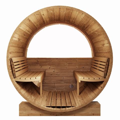 SaunaLife Sauna SaunaLife Model E6W 3 Person Sauna Barrel-Window