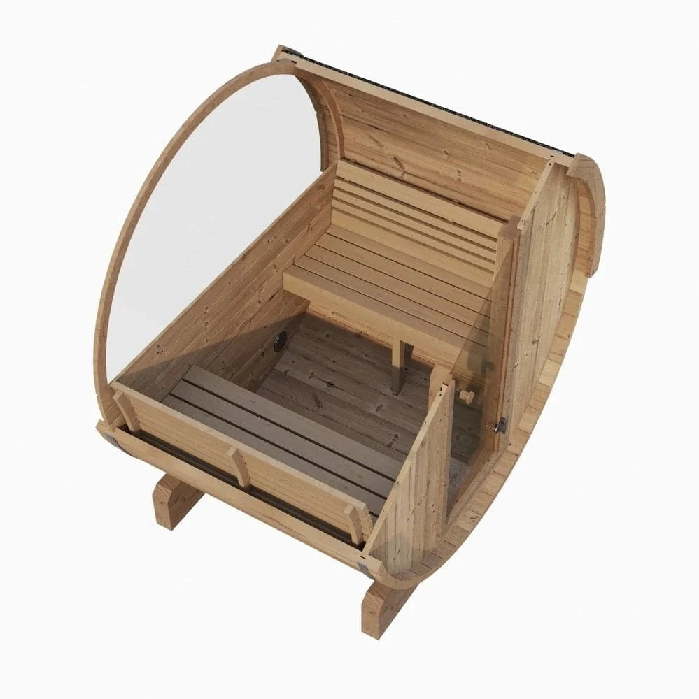SaunaLife Sauna SaunaLife Model E6W 3 Person Sauna Barrel-Window