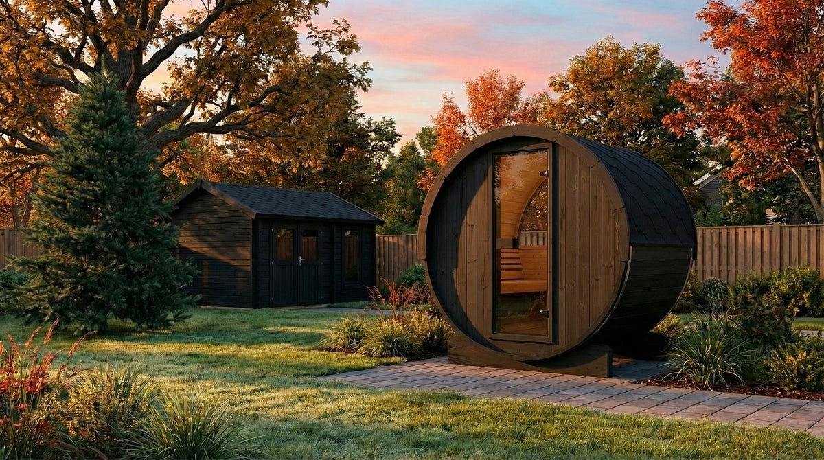 SaunaLife Sauna SaunaLife Model E6W 3 Person Sauna Barrel-Window