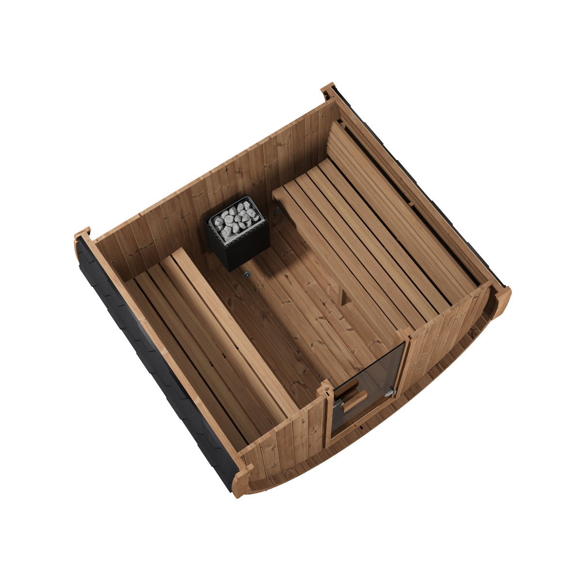 SaunaLife Sauna SaunaLife Model E7 4 Person Barrel Sauna
