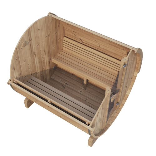 SaunaLife Sauna SaunaLife Model E8 6 Person Barrel Sauna