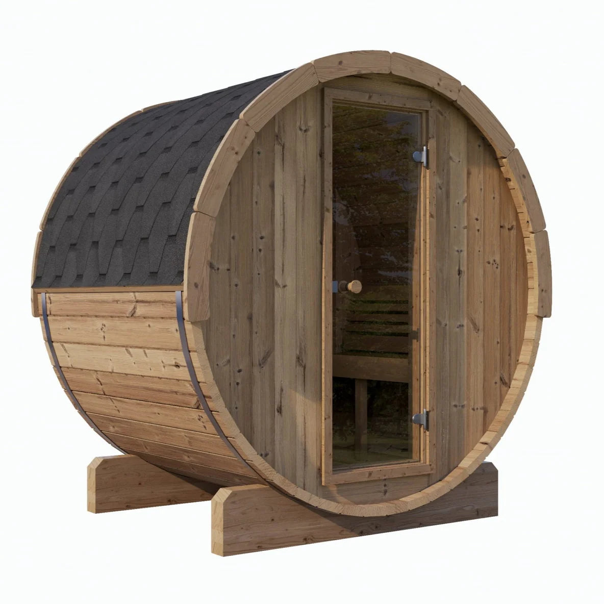 SaunaLife Sauna SaunaLife Model E8 6 Person Barrel Sauna