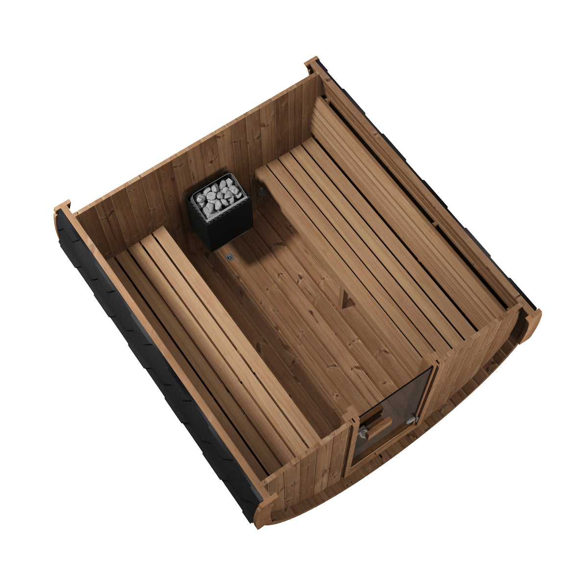 SaunaLife Sauna SaunaLife Model E8 6 Person Barrel Sauna