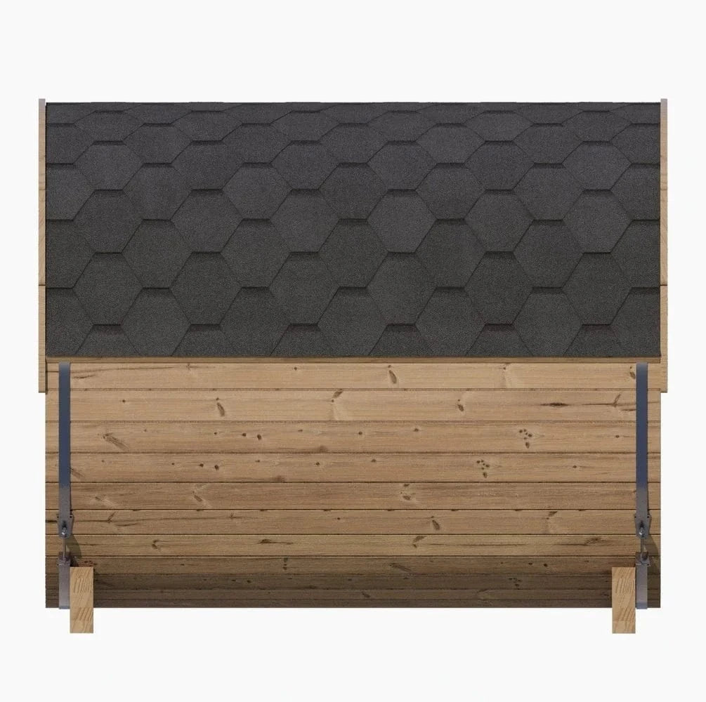 SaunaLife Sauna SaunaLife Model E8G 6 Person Barrel Sauna w/ Glass Front