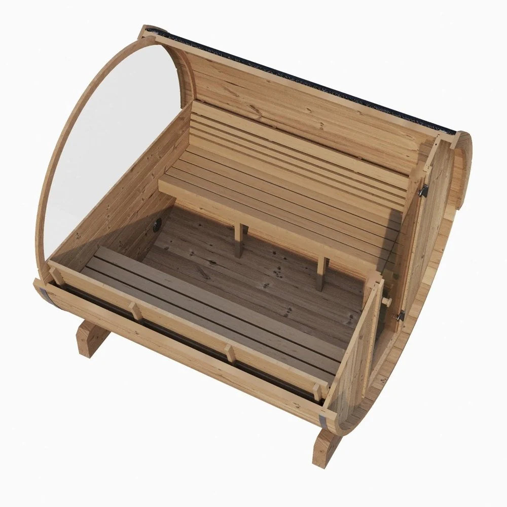 SaunaLife Sauna SaunaLife Model E8W 6 Person Sauna Barrel-Window
