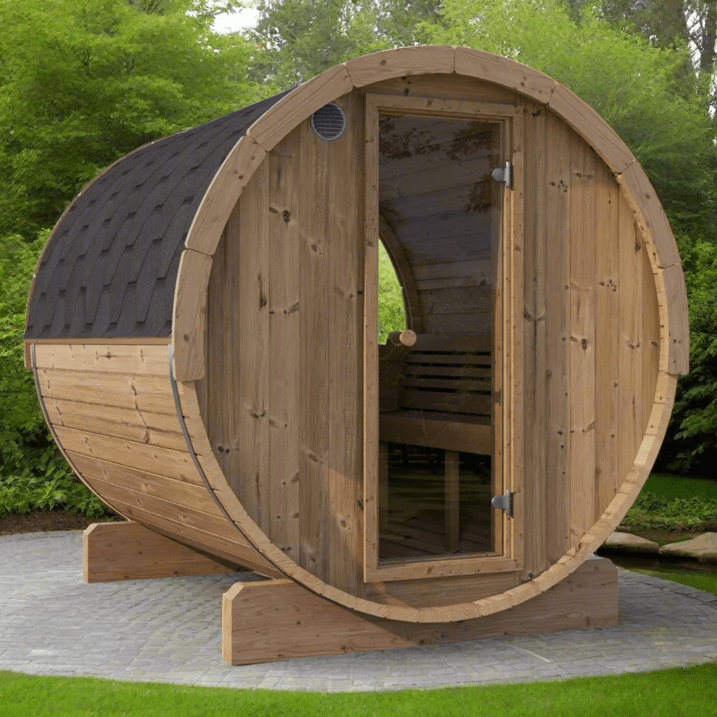 SaunaLife Sauna SaunaLife Model E8W 6 Person Sauna Barrel-Window