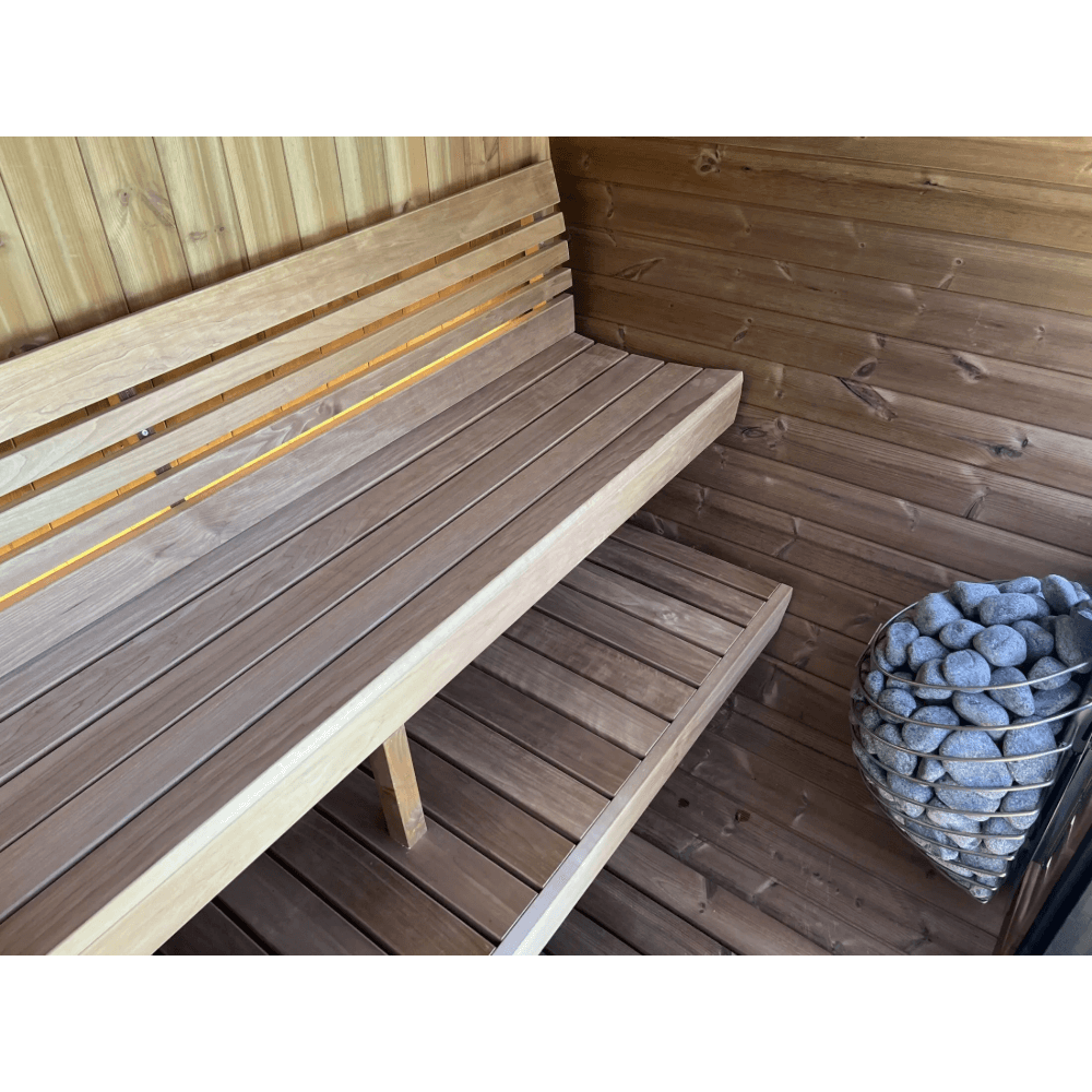 SaunaLife Sauna SaunaLife Model EE6G 4 Person Barrel Sauna