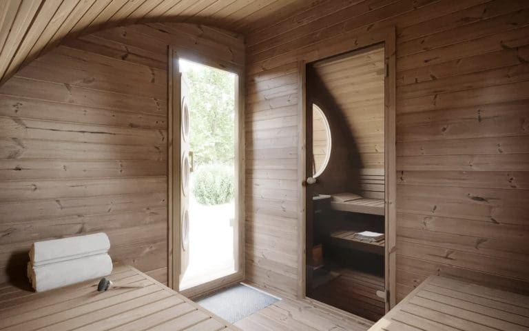 SaunaLife Sauna SaunaLife Model G11 8 Person Garden Series Outdoor Sauna