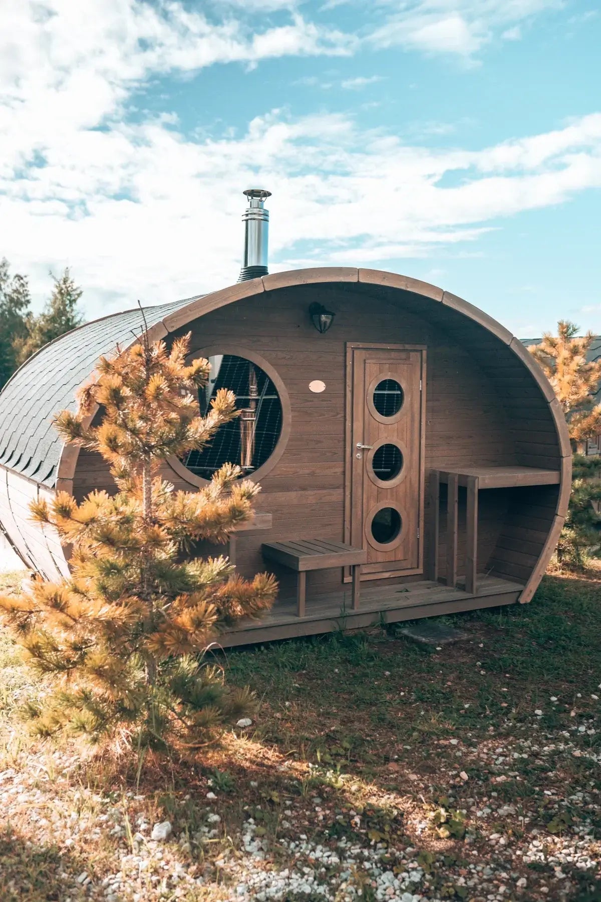SaunaLife Sauna SaunaLife Model G11 8 Person Garden Series Outdoor Sauna