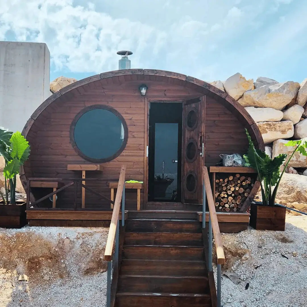 SaunaLife Sauna SaunaLife Model G11 8 Person Garden Series Outdoor Sauna