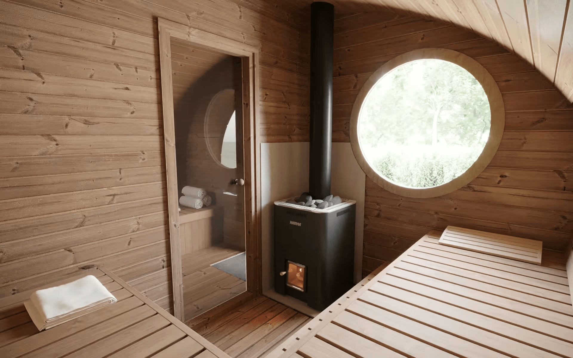 SaunaLife Sauna SaunaLife Model G11 8 Person Garden Series Outdoor Sauna