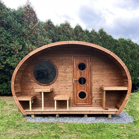SaunaLife Sauna SaunaLife Model G11 8 Person Garden Series Outdoor Sauna
