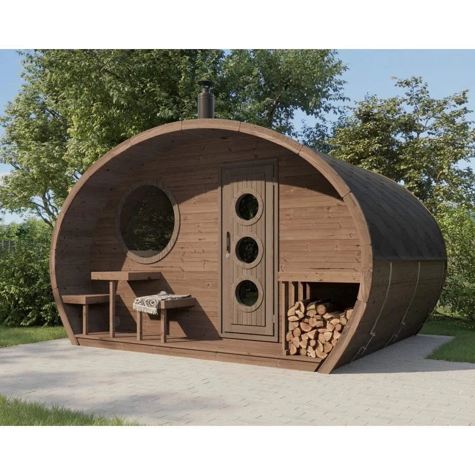 SaunaLife Sauna SaunaLife Model G11 8 Person Garden Series Outdoor Sauna
