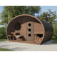 SaunaLife Sauna SaunaLife Model G11 8 Person Garden Series Outdoor Sauna