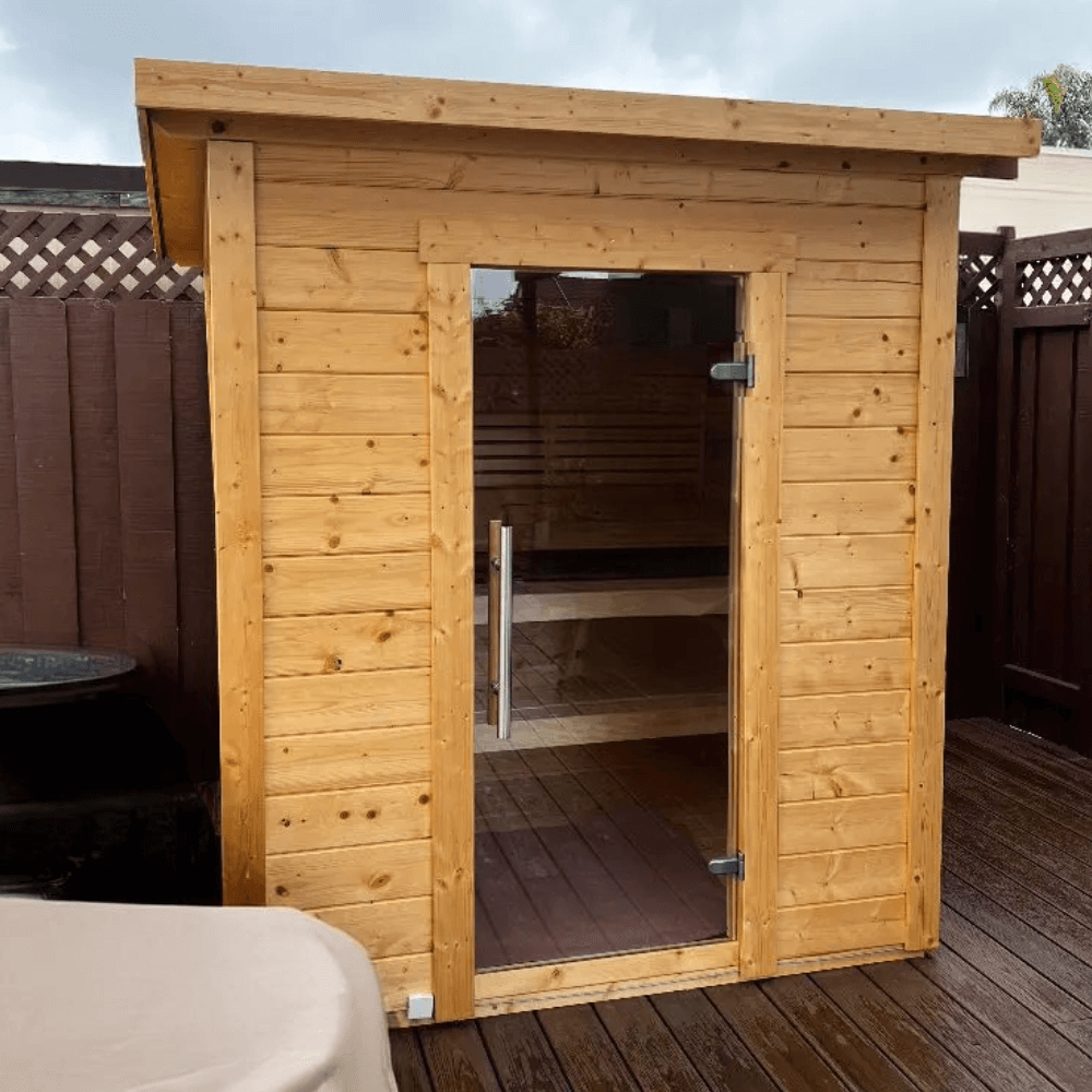 SaunaLife Sauna SaunaLife Model G2 4 Person Garden Series Outdoor Home Sauna Kit