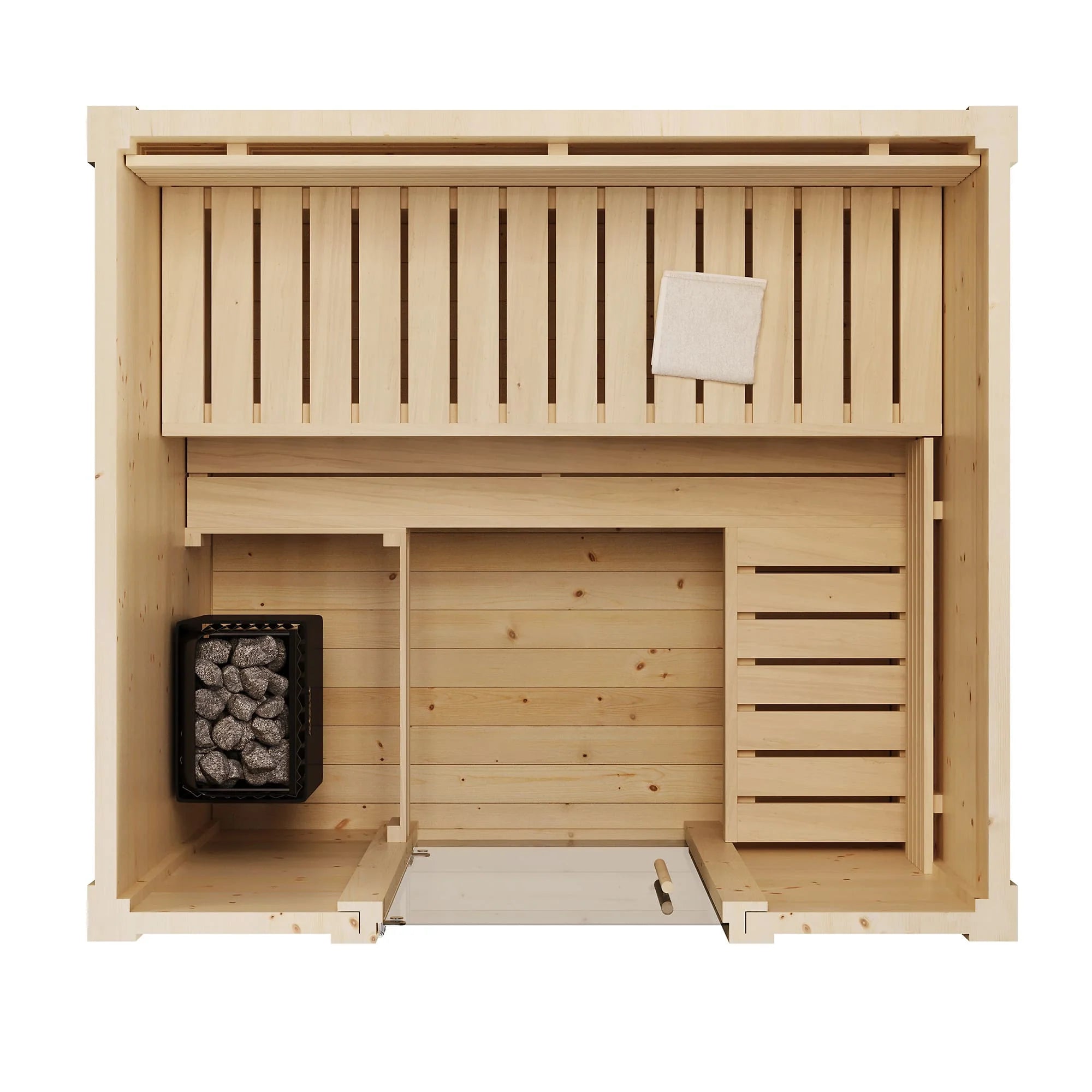 SaunaLife Sauna SaunaLife Model G2 4 Person Garden Series Outdoor Home Sauna Kit