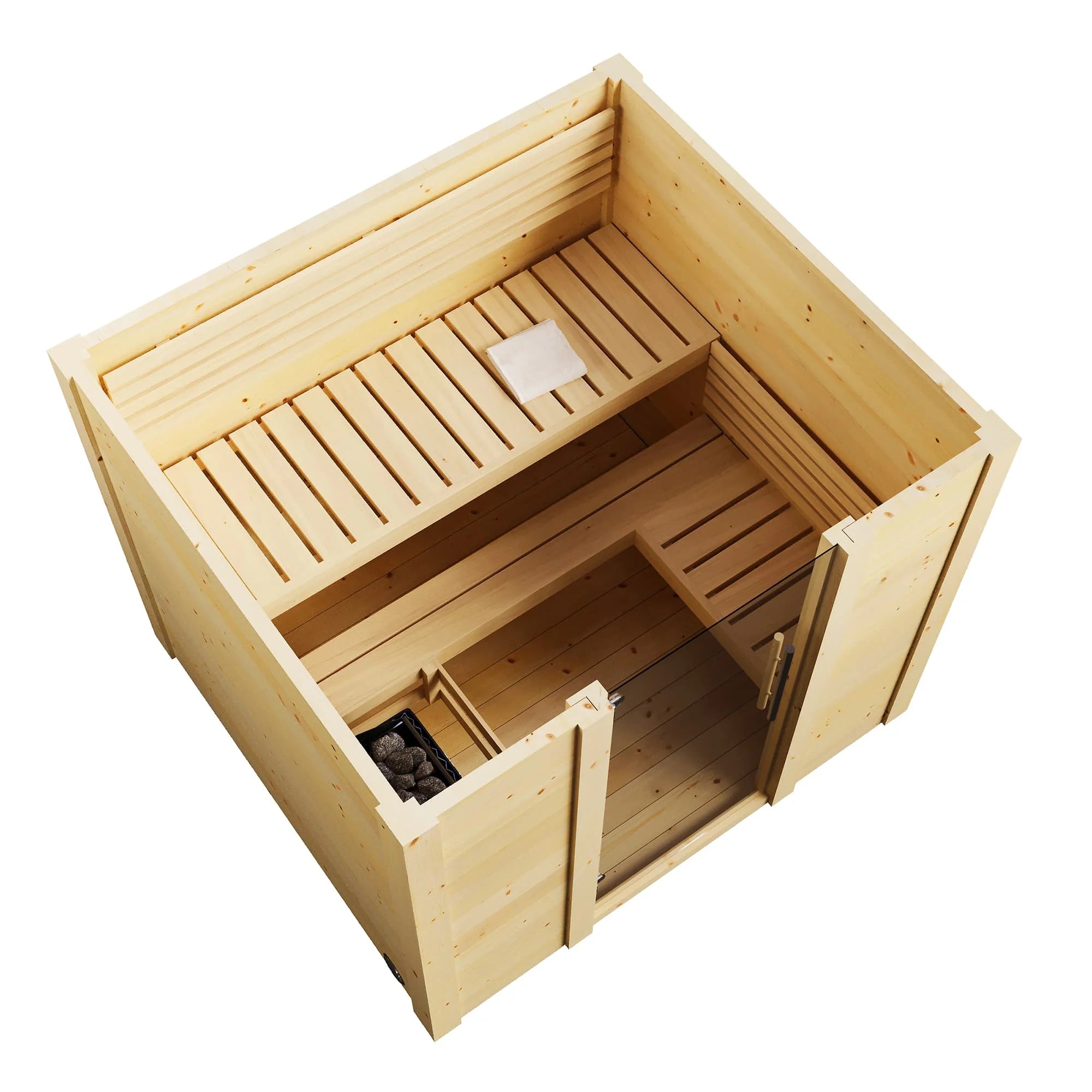 SaunaLife Sauna SaunaLife Model G2 4 Person Garden Series Outdoor Home Sauna Kit