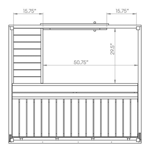 SaunaLife Sauna SaunaLife Model G2 4 Person Garden Series Outdoor Home Sauna Kit