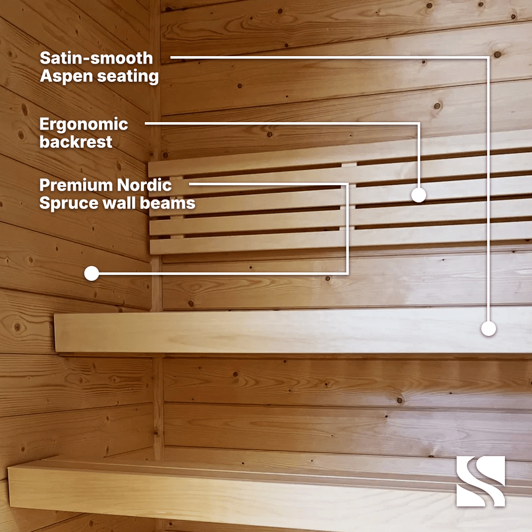 SaunaLife Sauna SaunaLife Model G2 4 Person Garden Series Outdoor Home Sauna Kit