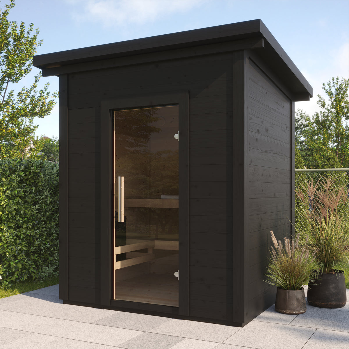 SaunaLife Sauna SaunaLife Model G2 4 Person Garden Series Outdoor Home Sauna Kit