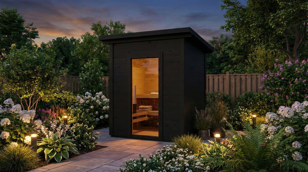 SaunaLife Sauna SaunaLife Model G2 4 Person Garden Series Outdoor Home Sauna Kit