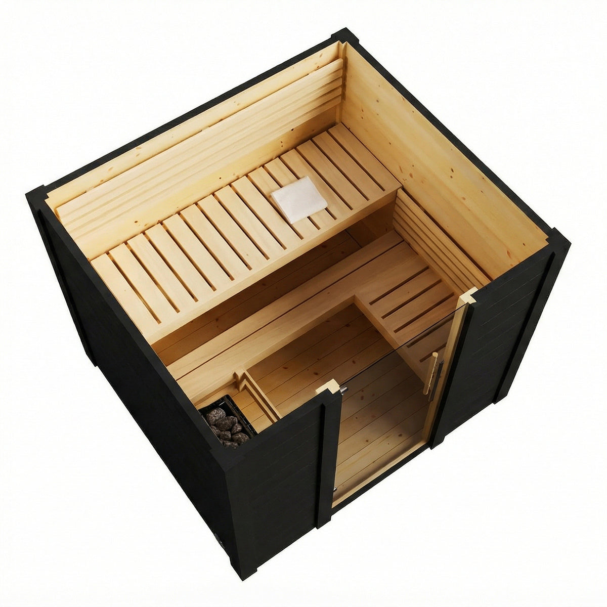 SaunaLife Sauna SaunaLife Model G2 4 Person Garden Series Outdoor Home Sauna Kit